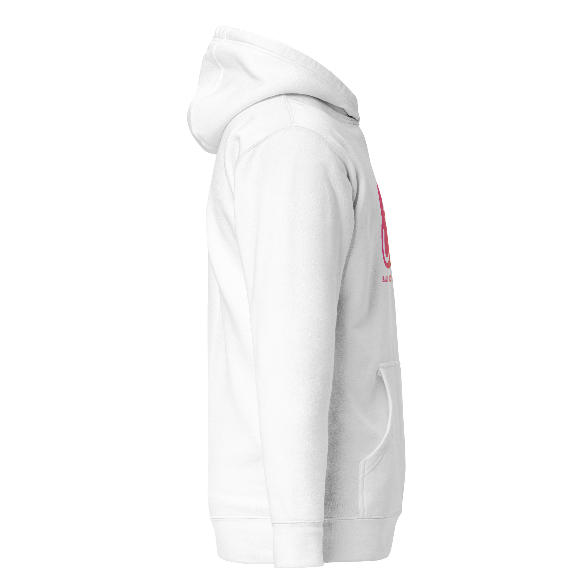 B+ Logo White Unisex Hoodie - Image 3