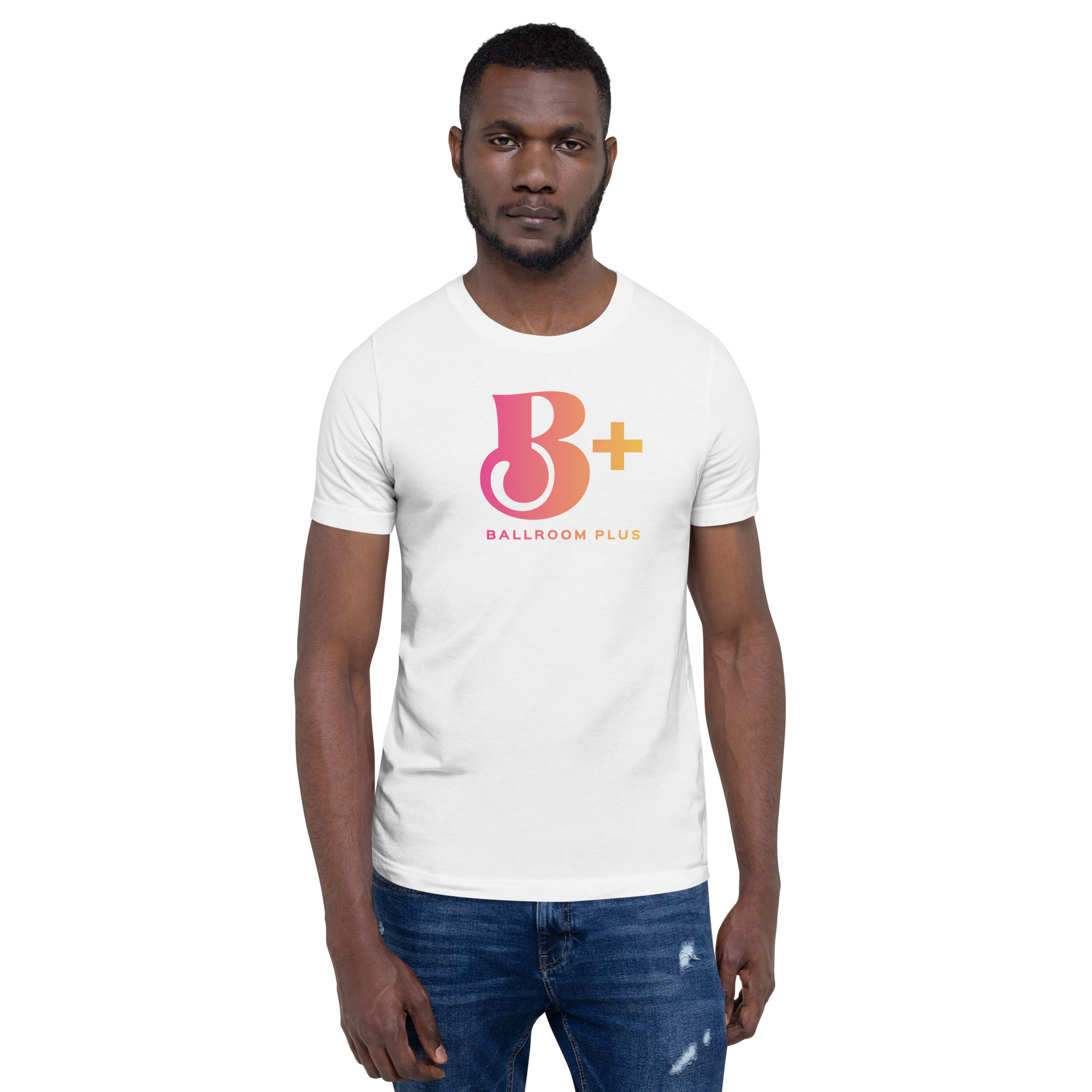 B+ Logo White Unisex t-shirt - Image 2