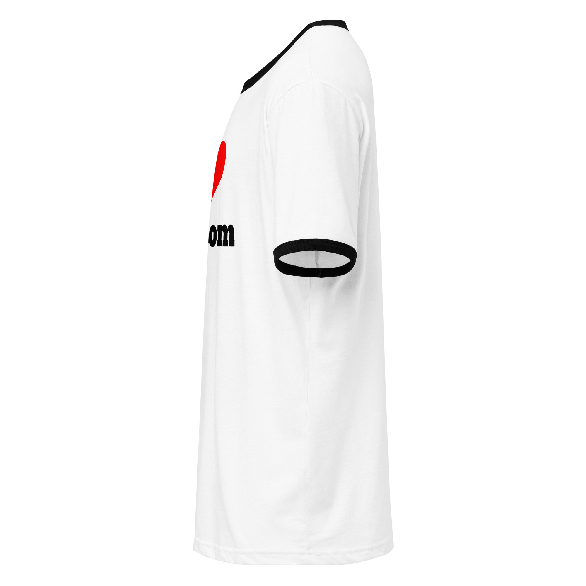 I Love Ballroom Unisex Ringer T-shirt - Image 3